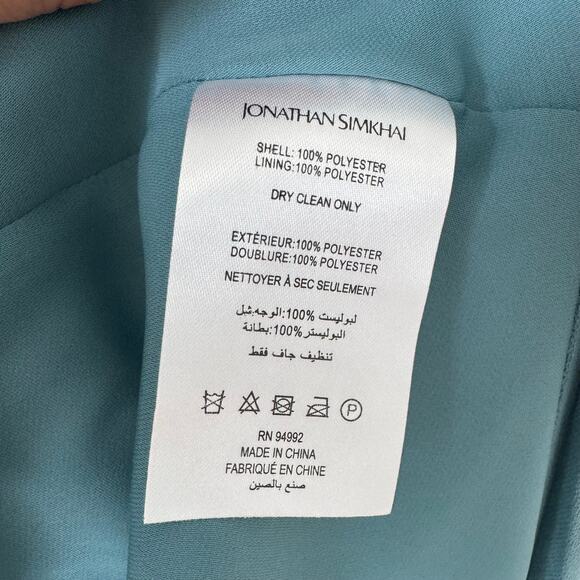 Jonathan Simkhai Carli Plissé Pleated Halter Maxi Dress Size 4 NEW - Picture 11 of 12